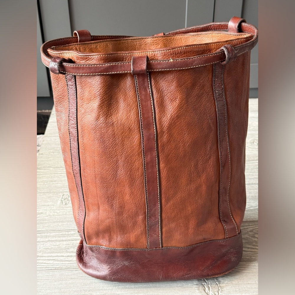 Sundance Cheval 2 tone leather vintage backpack/shoulder bag. First generation - Picture 14 of 16